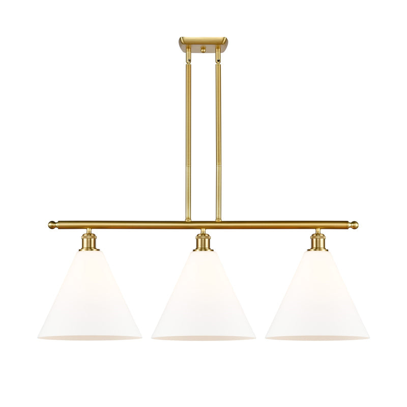 Innovations Berkshire Glass 3Lt 38.5", Satin Gold