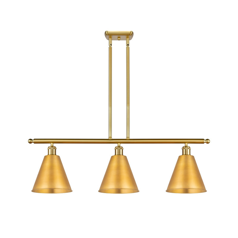 Innovations Berkshire Metal 3Lt 36" Island Lt, Satin Gold