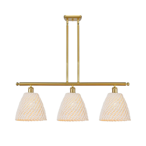 Innovations Bristol Natural 3Lt 36" Island Lt, Satin Gold