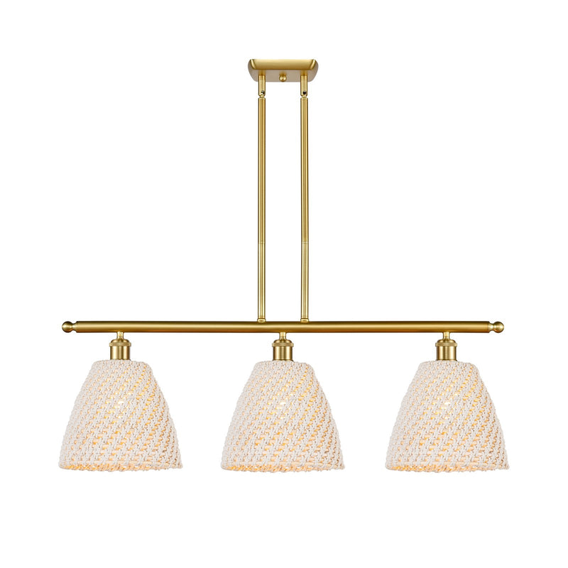 Innovations Bristol Natural 3Lt 36" Island Lt, Satin Gold