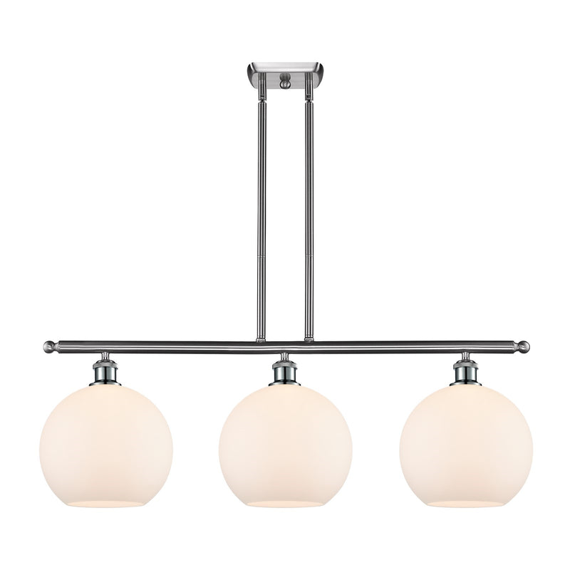 Innovations Athens 3Lt 36.5" Island, Brushed Satin Nickel