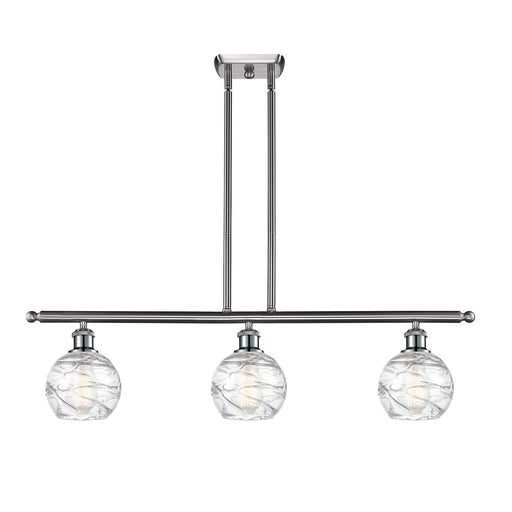 Innovations Athens Deco Swirl 3Lt, Brushed Satin Nickel