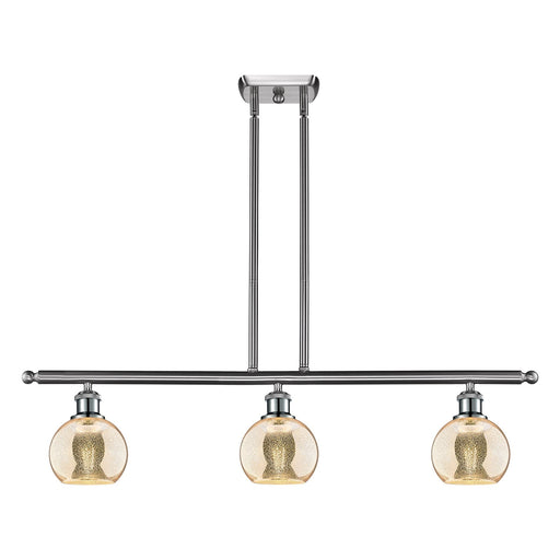 Innovations Athens 3Lt 36" Island Lt, Brushed Satin Nickel