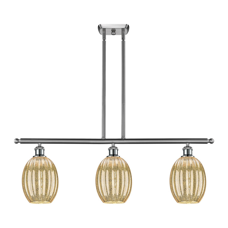 Innovations Preston Bulb 3Lt 36", Brushed Satin Nickel