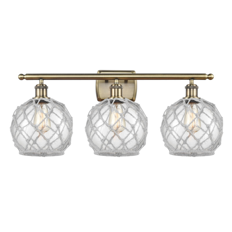 Innovations Farmhouse Rope 3Lt 28" Bath, Antique Brass