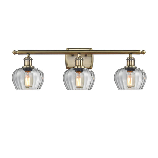 Innovations Fenton 3Lt 26.5" Bath Vanity Lt, Antique Brass