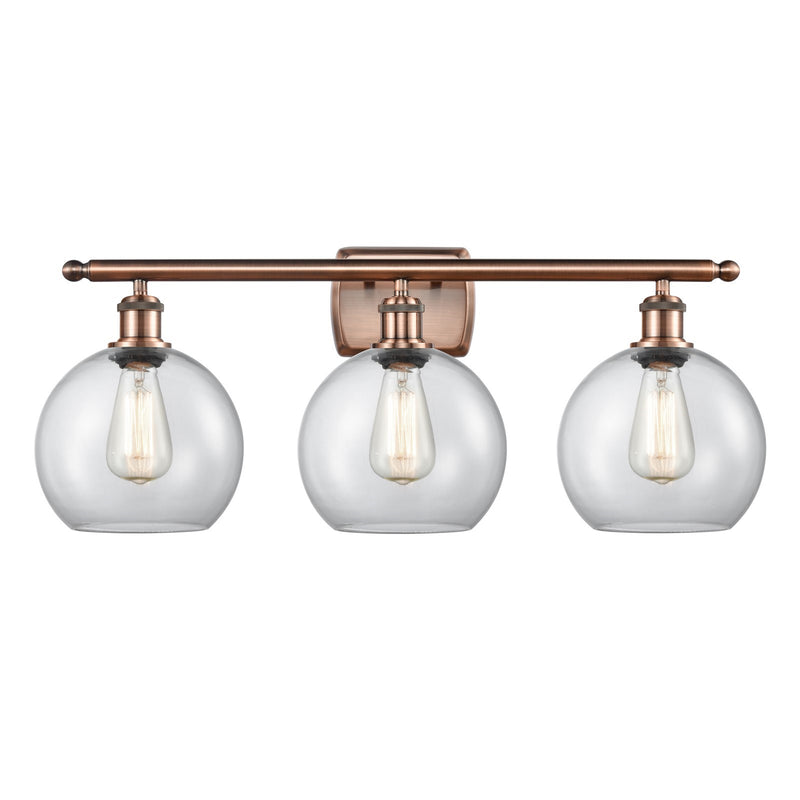 Innovations Athens 3Lt 28" Bath Vanity Lt, Antique Copper