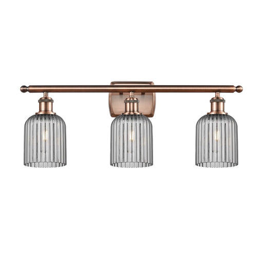 Innovations Ballston Bridal Veil 3Lt 25" Bath, Copper/Smoke - 516-3W-AC-G559-5SM