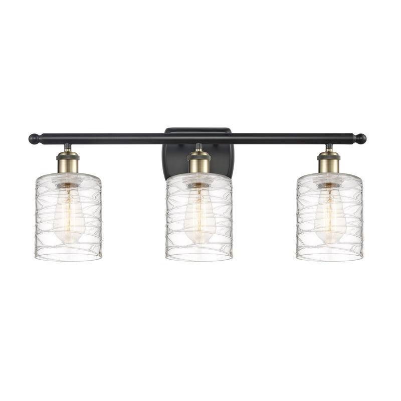 Innovations Cobbleskill 3Lt 25" Bath, Blk Antique Brass