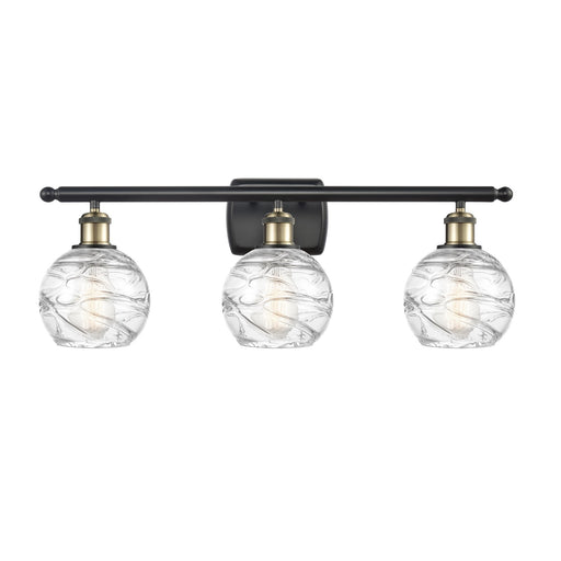 Innovations Athens Deco Swirl 3Lt, Blk Antique Brass