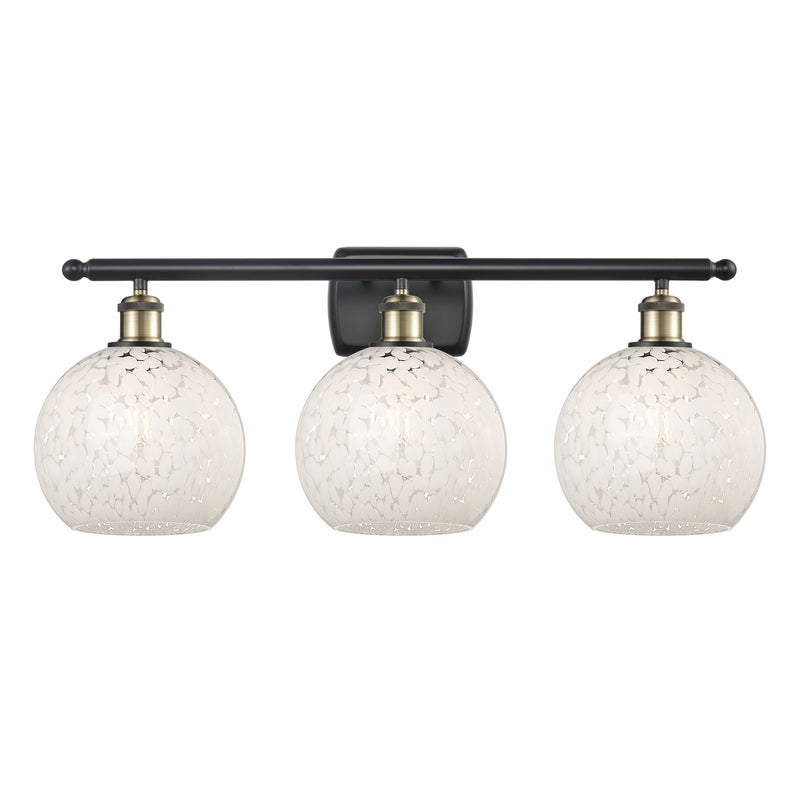 Innovations Wht Mouchette 3Lt 28", Blk Antique Brass