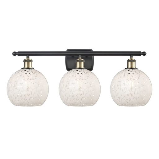 Innovations Wht Mouchette 3Lt 28", Blk Antique Brass