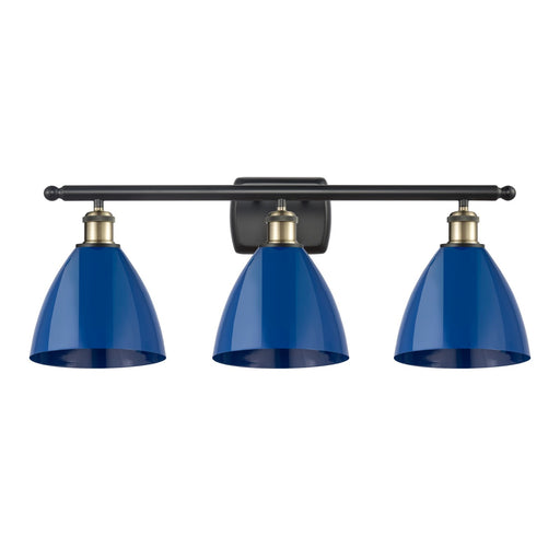 Innovations Plymouth 3Lt 27.5" Bath, Blk Antique Brass