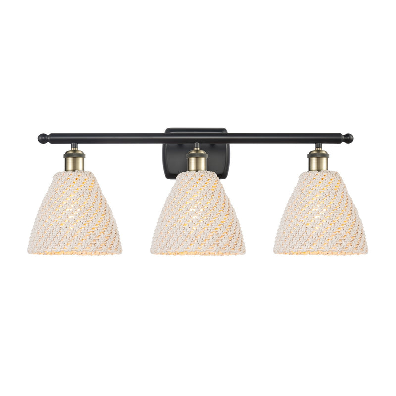 Innovations Bristol Natural 3Lt, Blk Antique Brass