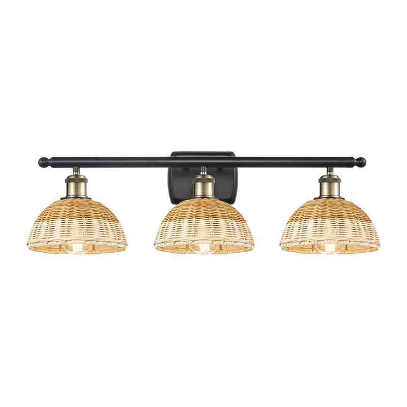 Innovations Bristol Natural II 3Lt, Blk Antique Brass