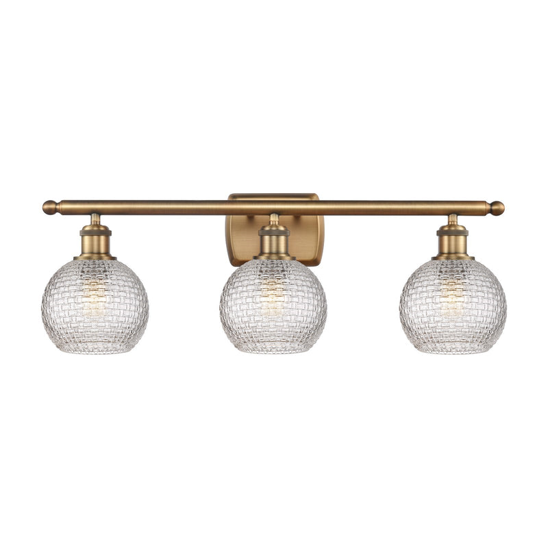 Innovations Athens 3Lt 25.875" Bath Vanity, Brushed Brass