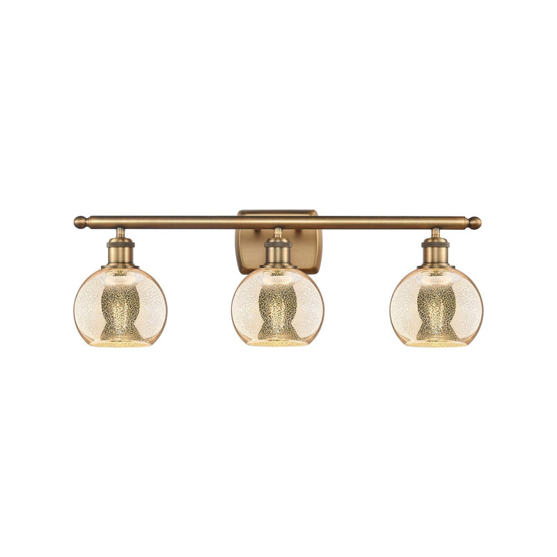 Innovations Athens 3Lt 25.875" Bath Vanity Lt, Brushed Brass