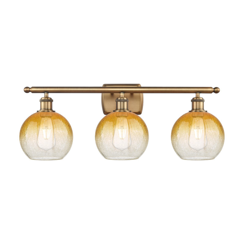 Innovations Brookhaven Globe 3Lt 27.875", Brushed Brass