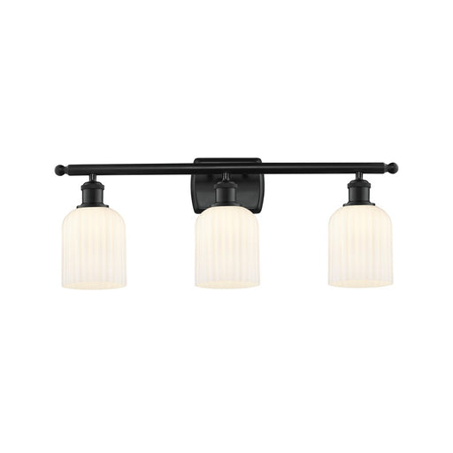 Innovations Ballston Bridal Veil 3Lt 25" Bath, BK/GW - 516-3W-BK-G559-5GWH