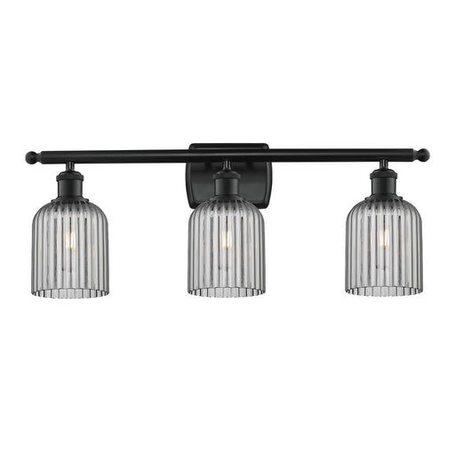 Innovations Ballston Bridal Veil 3Lt 25" Bath, Black/Smoke - 516-3W-BK-G559-5SM