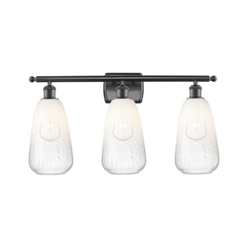 Innovations Brookhaven Almond 26in 3-Light Bath Vanity Light | Industrial Oil Rubbed Bronze and Opal Glass | Bathroom Vanity | Model 516-3W-OB-G480-6OP
