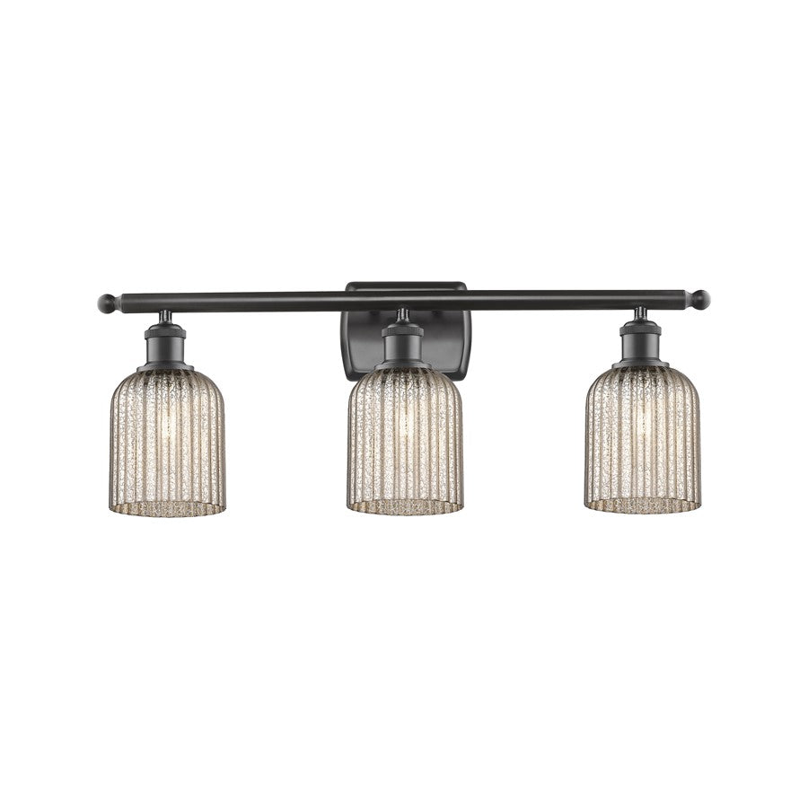 Innovations Ballston Bridal Veil 3Lt 25" Bath, BZ/MC - 516-3W-OB-G559-5ME