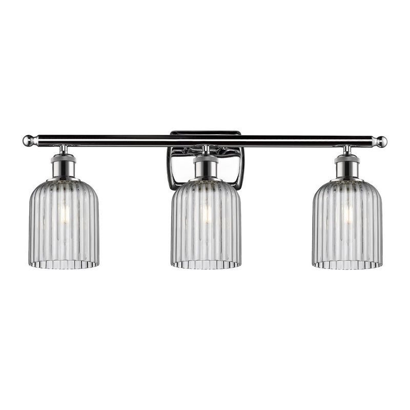 Innovations Ballston Bridal Veil 3Lt 25" Bath, Chrome/Smoke - 516-3W-PC-G559-5SM