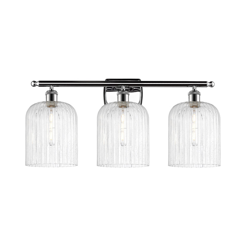 Innovations Bridal Veil 25in 3-Light Bath Vanity Light | Art Nouveau Polished Chrome and Seedy Glass | Bathroom Vanity | 25 x | Model 516-3W-PC-G559-8SDY