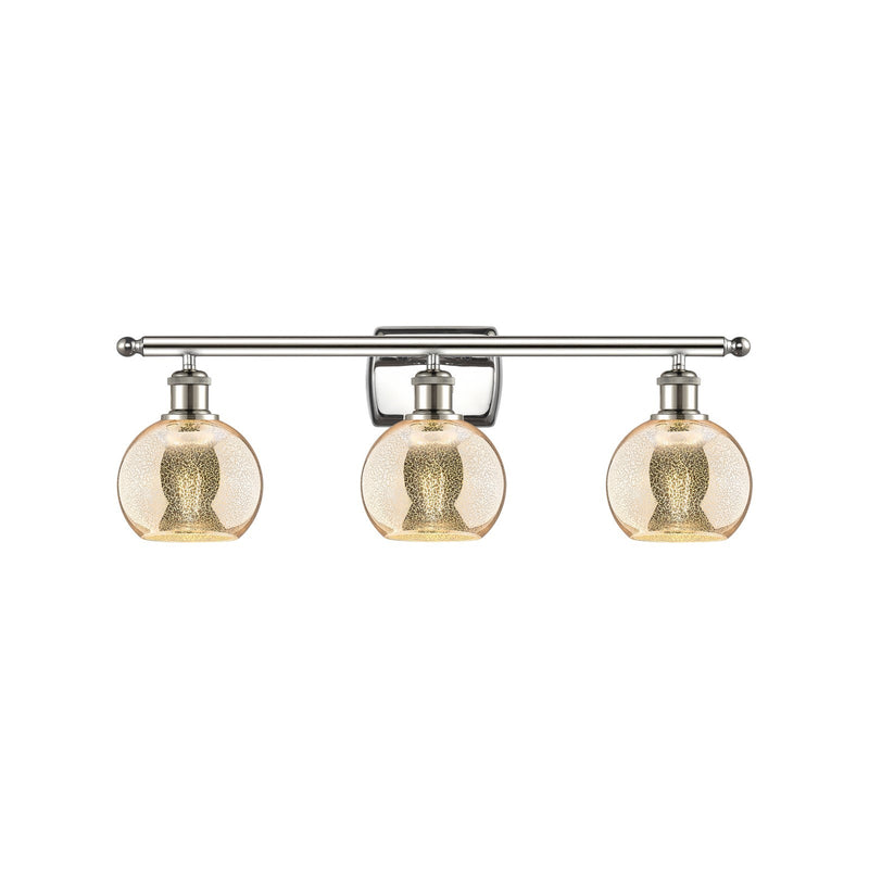 Innovations Athens 3Lt 25.875" Bath Vanity, Polished Nickel
