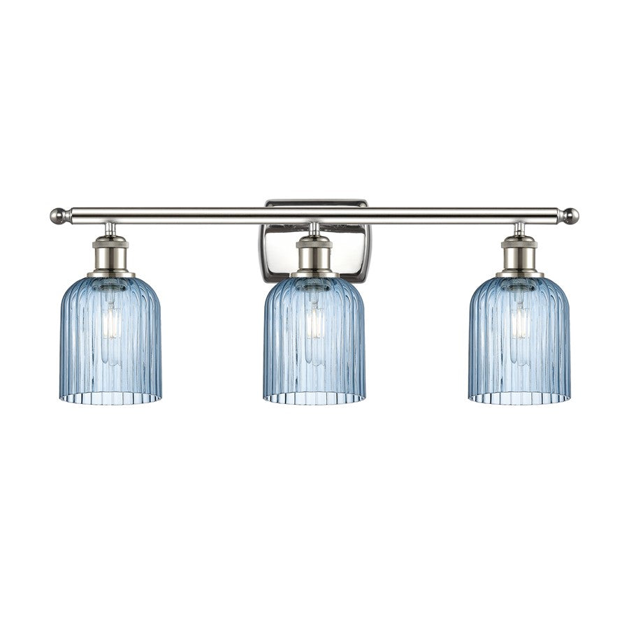 Innovations Ballston Bridal Veil 3Lt 25" Bath, PN/BL - 516-3W-PN-G559-5BL