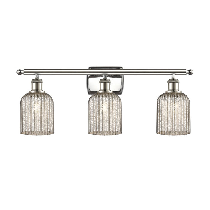 Innovations Ballston Bridal Veil 3Lt 25" Bath, PN/MC - 516-3W-PN-G559-5ME