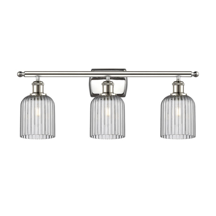 Innovations Ballston Bridal Veil 3Lt 25" Bath, PN/SM - 516-3W-PN-G559-5SM