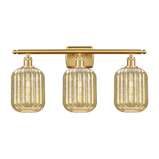 Innovations Preston Cyl 3Lt 26.75" Bath Vanity, Satin Gold