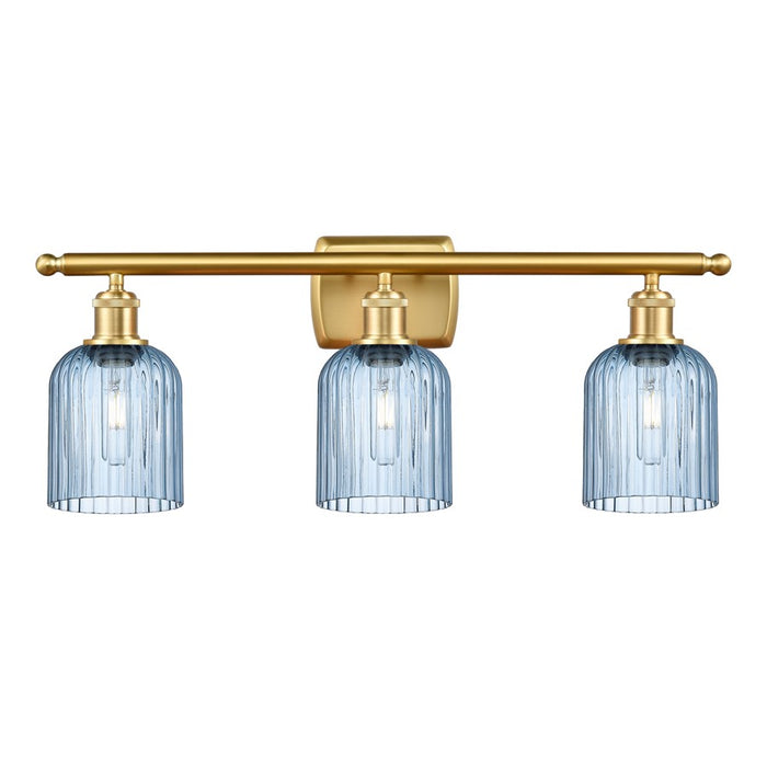 Innovations Ballston Bridal Veil 3Lt 25" Bath, Gold/Blue - 516-3W-SG-G559-5BL