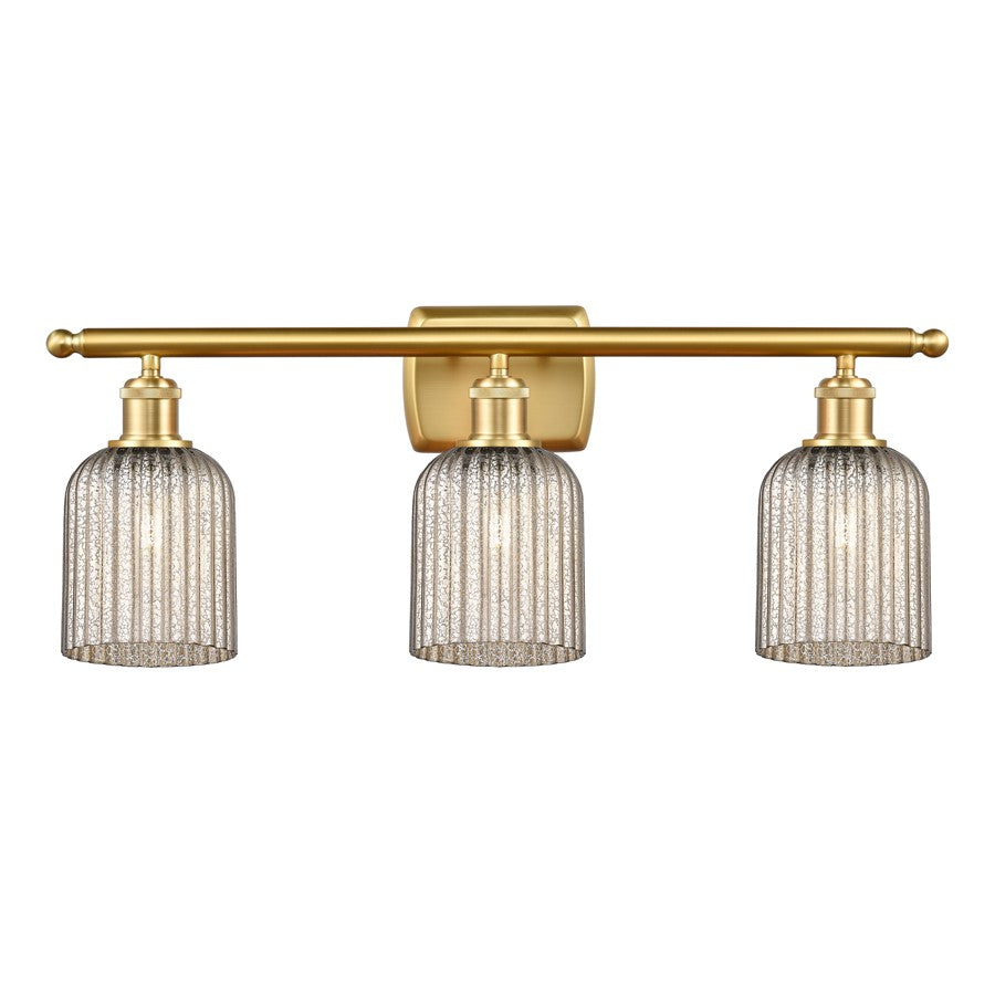 Innovations Ballston Bridal Veil 3Lt 25" Bath, Gold/Mercury - 516-3W-SG-G559-5ME
