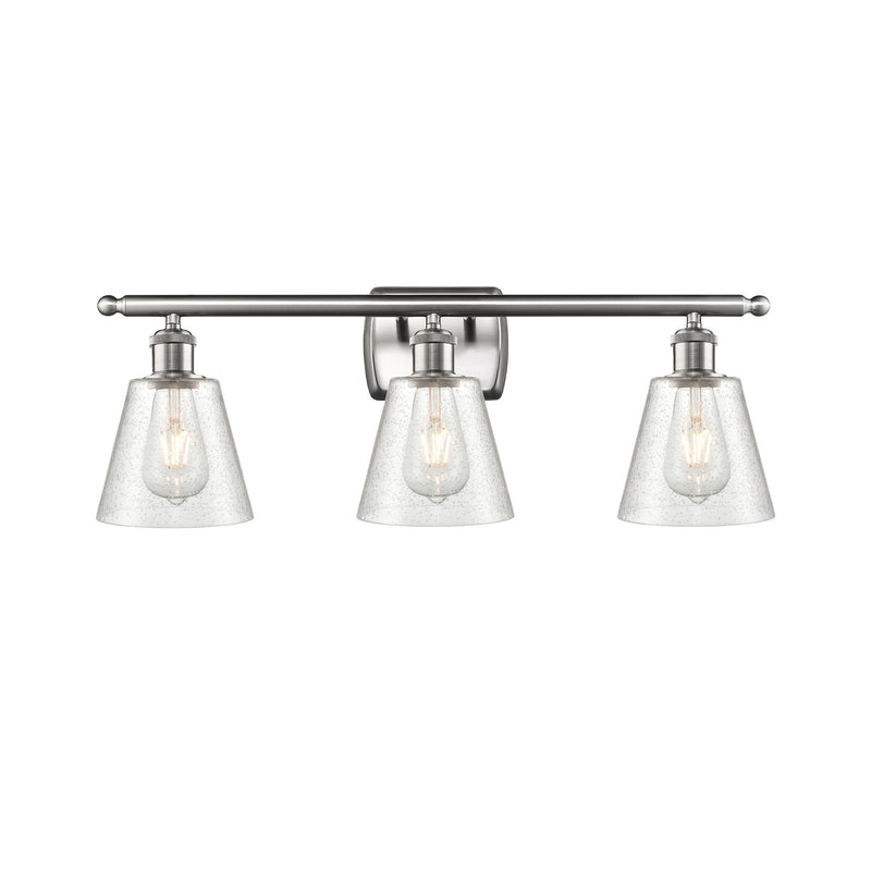 Innovations Caton 3Lt 26" Bath Vanity Lt, Brushed Satin Nickel