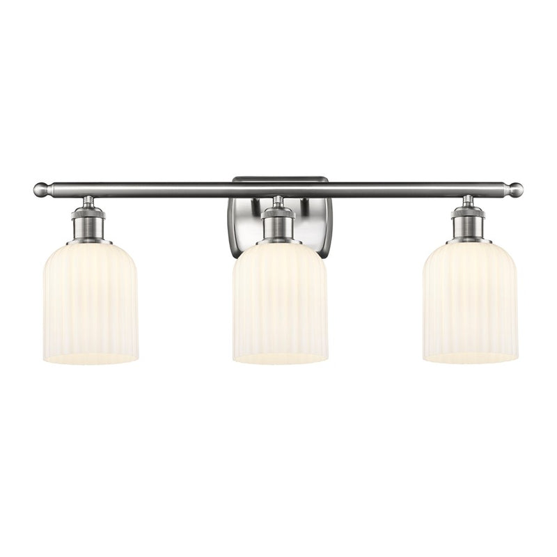 Innovations Ballston Bridal Veil 3Lt 25" Bath, SN/GW - 516-3W-SN-G559-5GWH