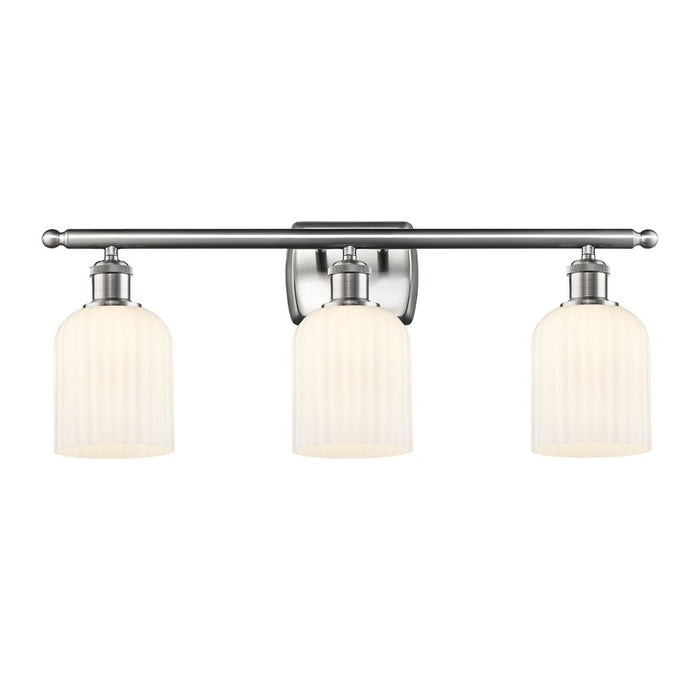 Innovations Ballston Bridal Veil 3Lt 25" Bath, SN/GW - 516-3W-SN-G559-5GWH