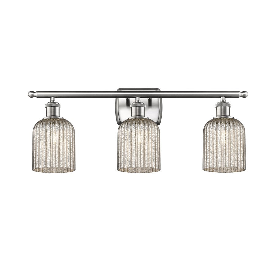 Innovations Ballston Bridal Veil 3Lt 25" Bath, SN/MC - 516-3W-SN-G559-5ME