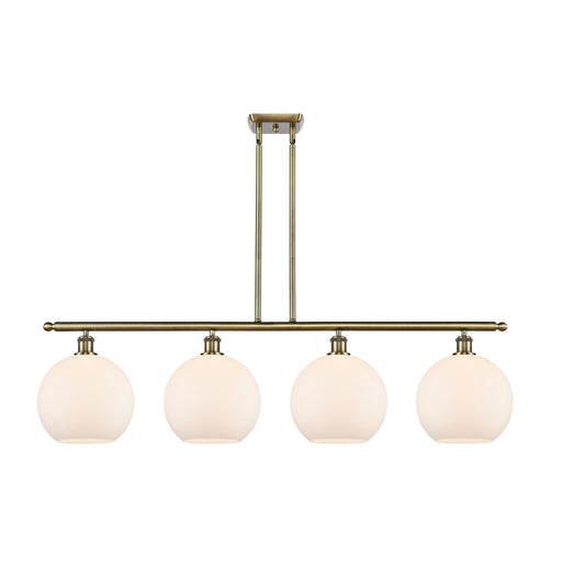Innovations Athens 4Lt 48.25" Island Lt, Antique Brass