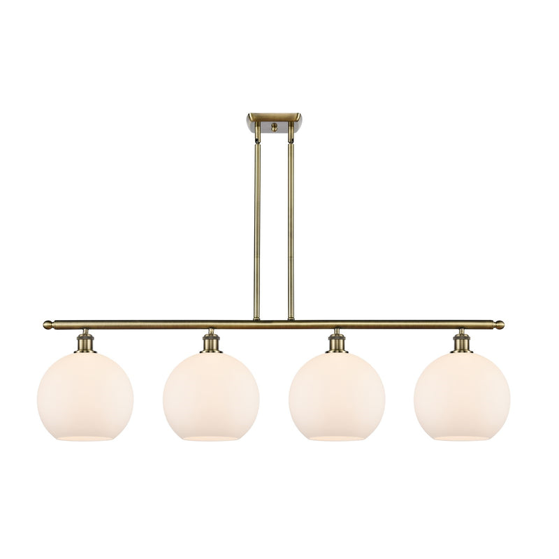 Innovations Athens 4Lt 48.25" Island Lt, Antique Brass