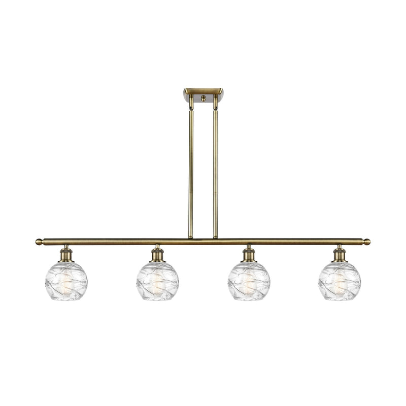 Innovations Athens Deco Swirl 4Lt 48", Antique Brass