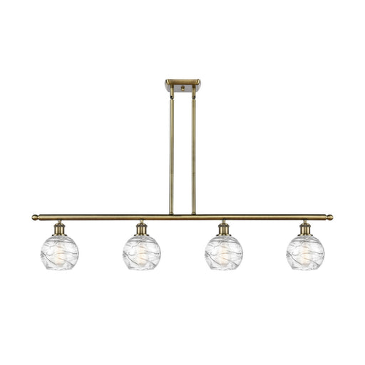Innovations Athens Deco Swirl 4Lt 48", Antique Brass
