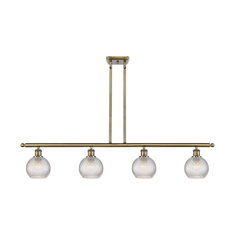 Innovations Athens 4Lt 48" Island Lt, Antique Brass