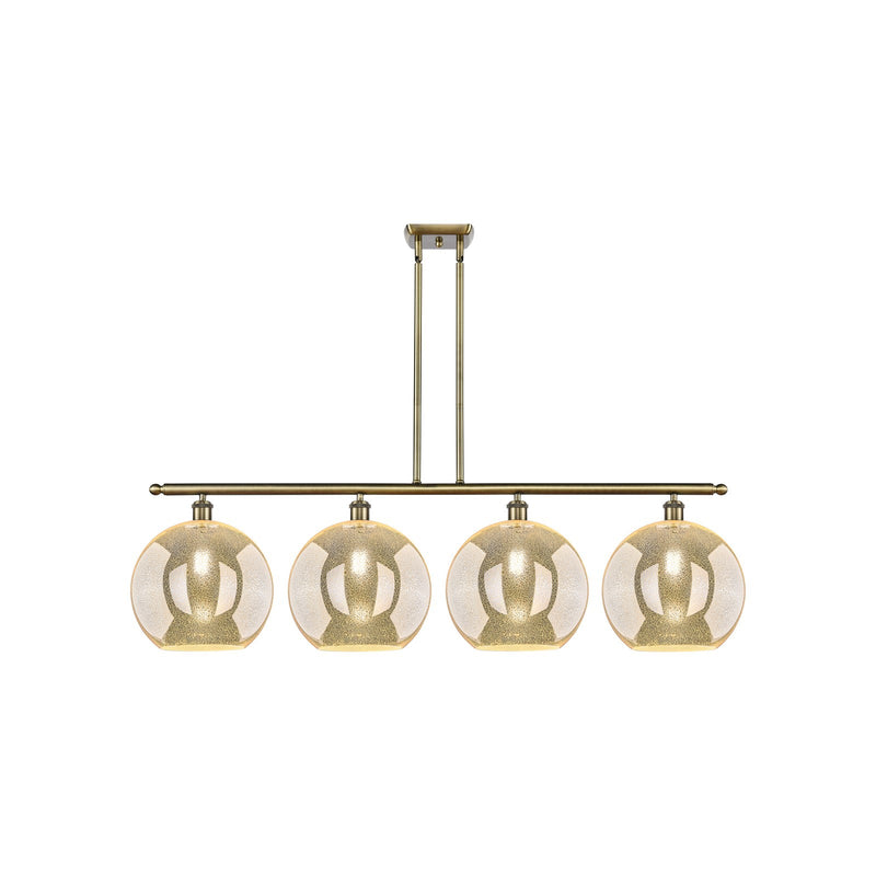 Innovations Athens 4Lt 50" Island Lt, Antique Brass