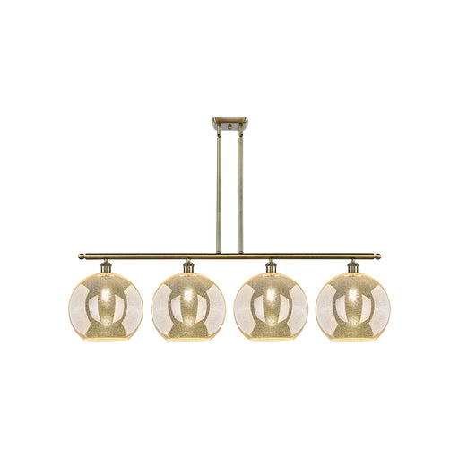 Innovations Athens 4Lt 50" Island Lt, Antique Brass