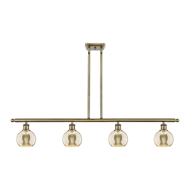 Innovations Athens 4Lt 48" Island Lt, Antique, Antique Brass