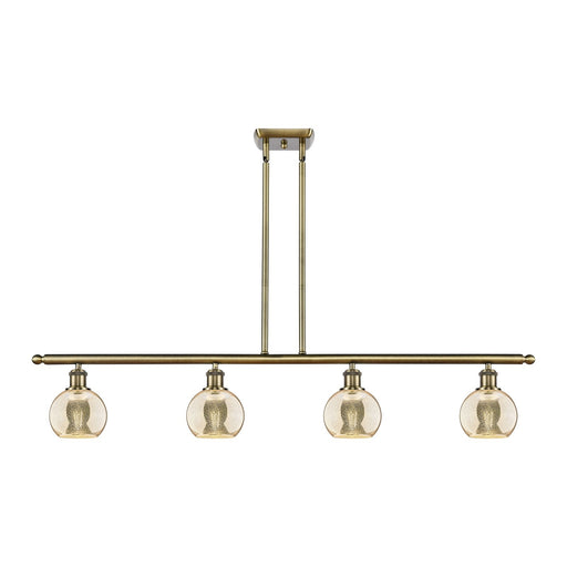 Innovations Athens 4Lt 48" Island Lt, Antique, Antique Brass