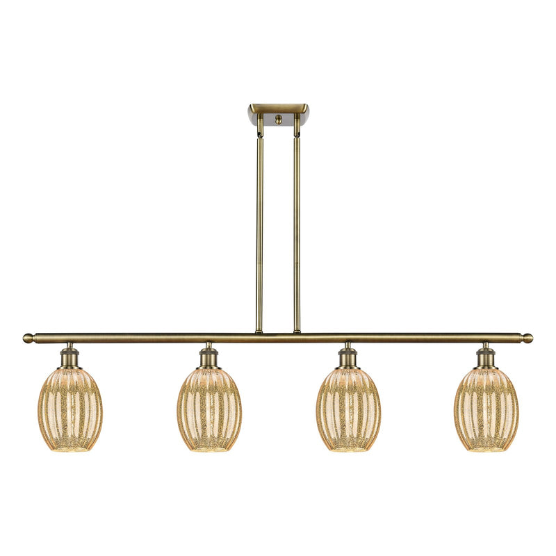 Innovations Preston Bulb 4Lt 48" Island Lt, Antique Brass
