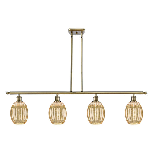 Innovations Preston Bulb 4Lt 48" Island Lt, Antique Brass
